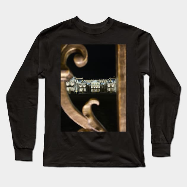 Palace of Versailles by night Long Sleeve T-Shirt by dreamtravel